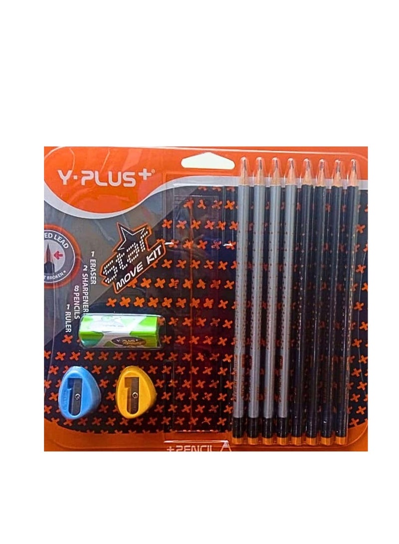 YPlus Star Pencil Move Kit (Pack OF 12 Pieces) - Image 1