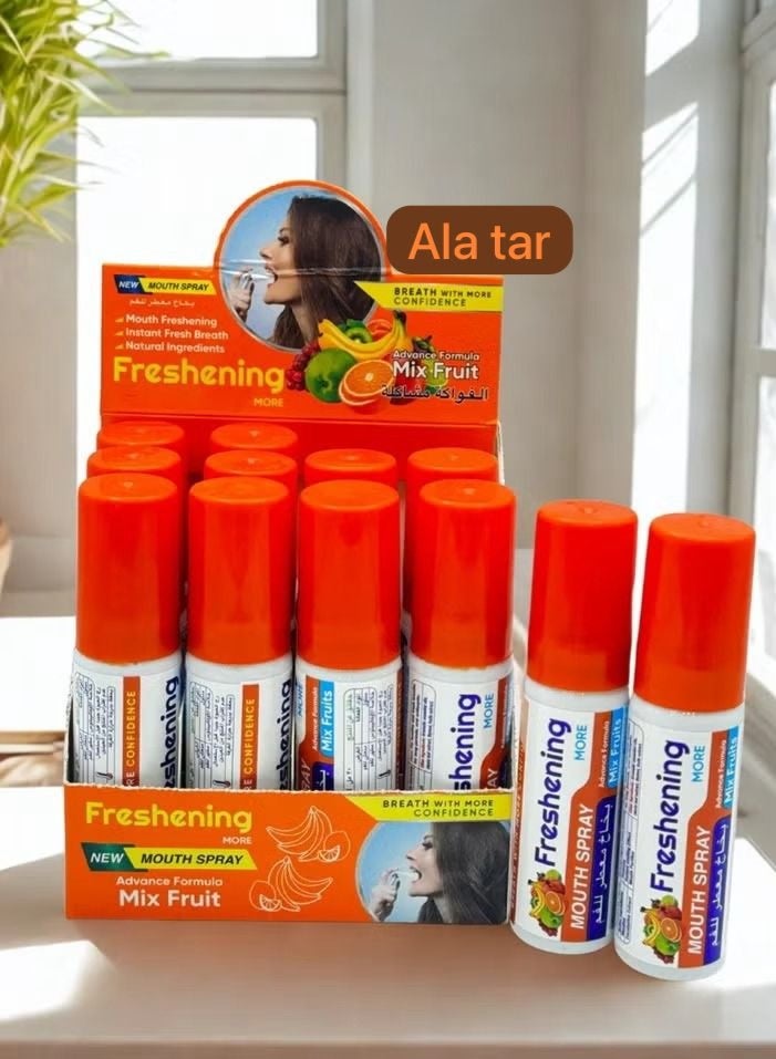 Alatar Mixed Fruit Mouth Spray 20ml | Instant Fresh Breath, Cooling Mouth Freshener with Natural Ingredients