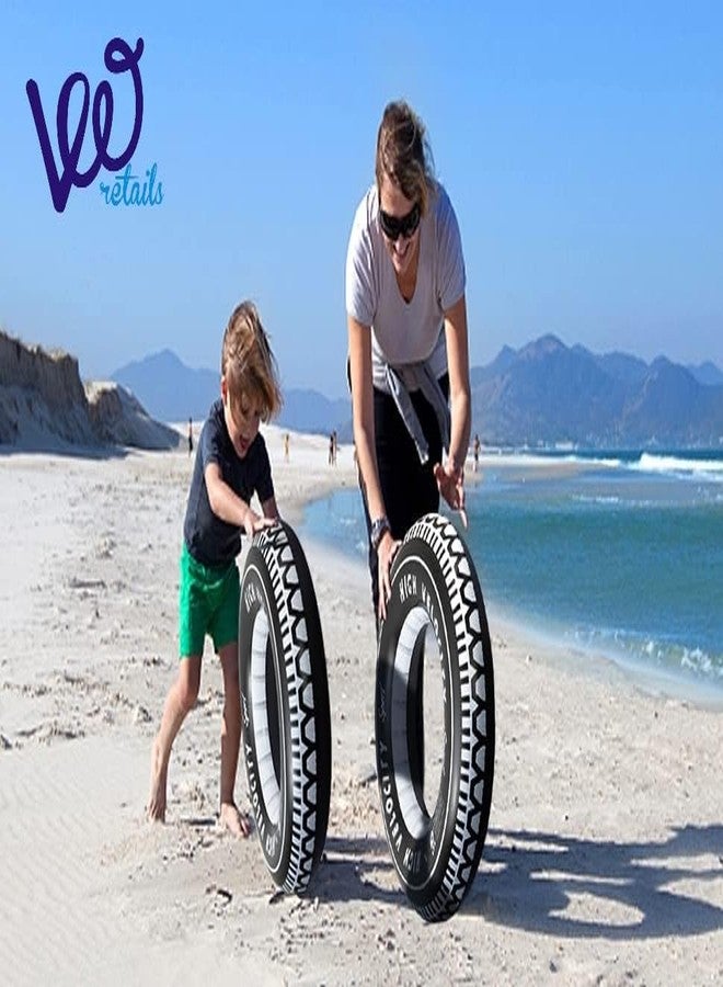 VWretails Inflatable Tyre Tube and Swim Ring for Swimming and Floating for Kids Babies On Water of Pool and Beach Fun and Learning of Swim for Toddlers. (Small 60 CM) - Image 5