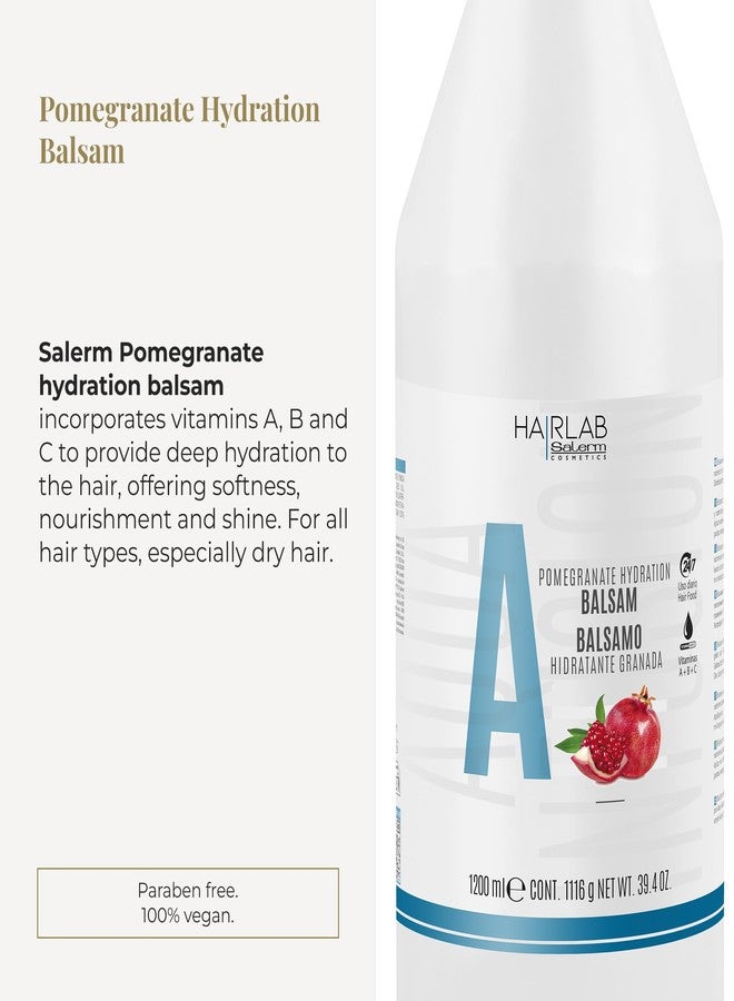 SALERM - Hair Conditioner - Hydrating Balm Hair Lab Pomegranate - 1200 ml - Deep Hair Hydration - Softer and Shinier Hair - Suitable for Daily Use - Paraben-Free - Image 2