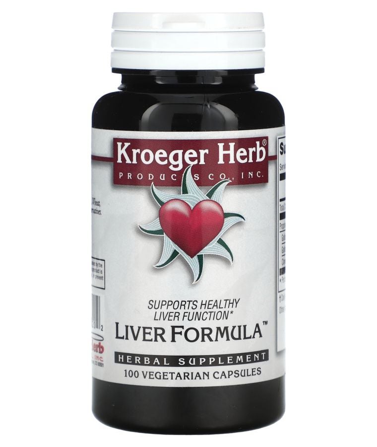 Kroeger Herb Co Liver Formula 100 Vegetarian Capsules