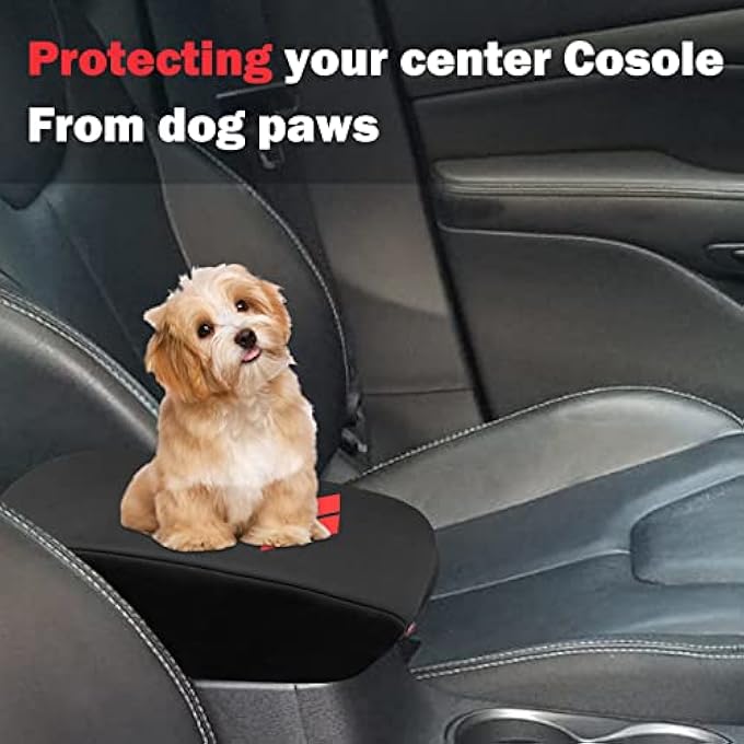 TJMR Center Console Cover For Dodge Dart Accessories 2013 2014 2015 2016 Leather Car Middle Armrest Cover Console Lid Protector Interior Accessories For Base Se Sxt Aero Gt Limited - Image 4