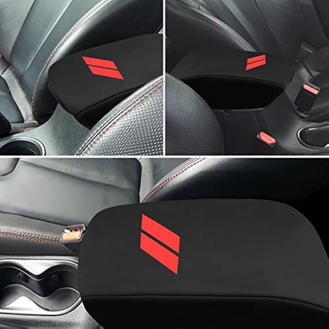 TJMR Center Console Cover For Dodge Dart Accessories 2013 2014 2015 2016 Leather Car Middle Armrest Cover Console Lid Protector Interior Accessories For Base Se Sxt Aero Gt Limited - Image 5