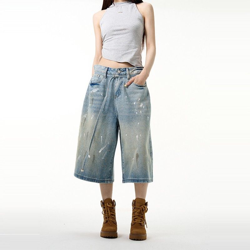 Vintage Classic European-American Design Daily Commute Jeans  Size_S - Image 2