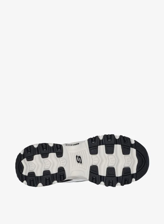 SKECHERS Women's Panelled Lace-Up Sports Shoes - D LITES