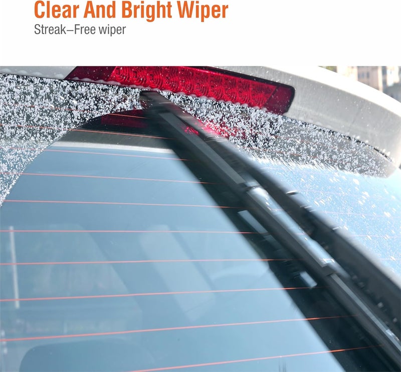 WOWIPER 16 inch (16-B) Rear Wiper Blade Replacement for Honda Odyssey 2022-2005 Insight 11-10 Passport 22-19 /Subaru Forester 05-04 Impreza 11-09,04 Outback 22-20 Back Windshield Wiper Blade +More - Image 3