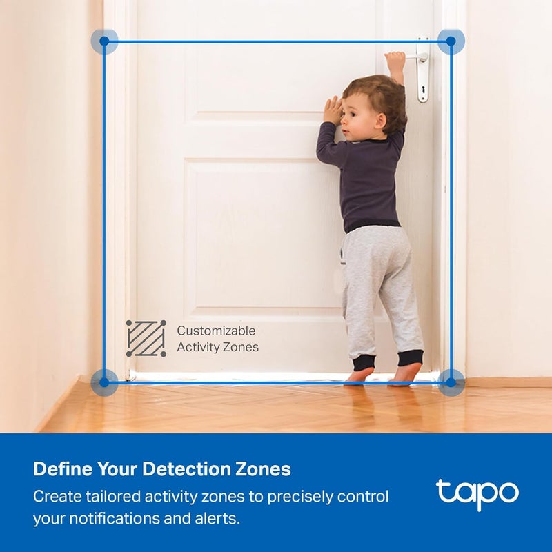 Tapo 1080p Indoor/Outdoor Security Camera - Free Person/Motion/Baby Cry Detection, Color Night Vision, IP65 Weatherproof, SD/Cloud Storage, Works w/Alexa & Google Home HybridCam, Black - Image 4