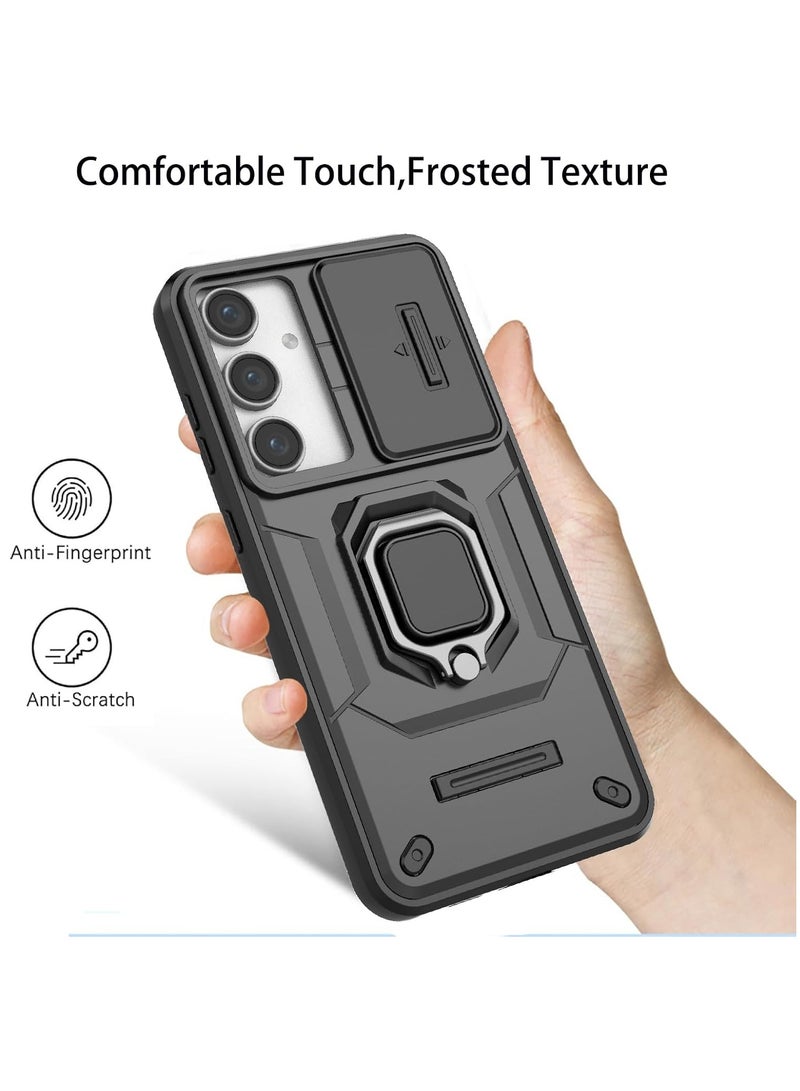 Phone Case for Samsung Galaxy A36/A56 5G with Slide Camera Cover Drop Protective Phone Case with Car Mount Holder - Image 5