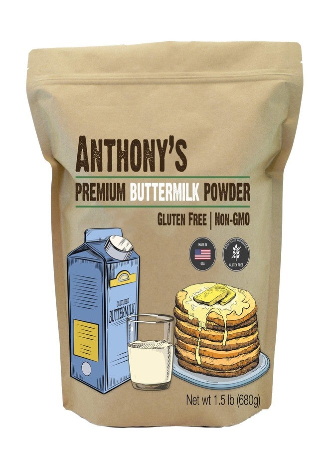 Anthony's Premium Buttermilk Powder, 1.5 lb, Gluten Free, Non GMO, Made in USA, Keto Friendly, Hormone Free - Image 1