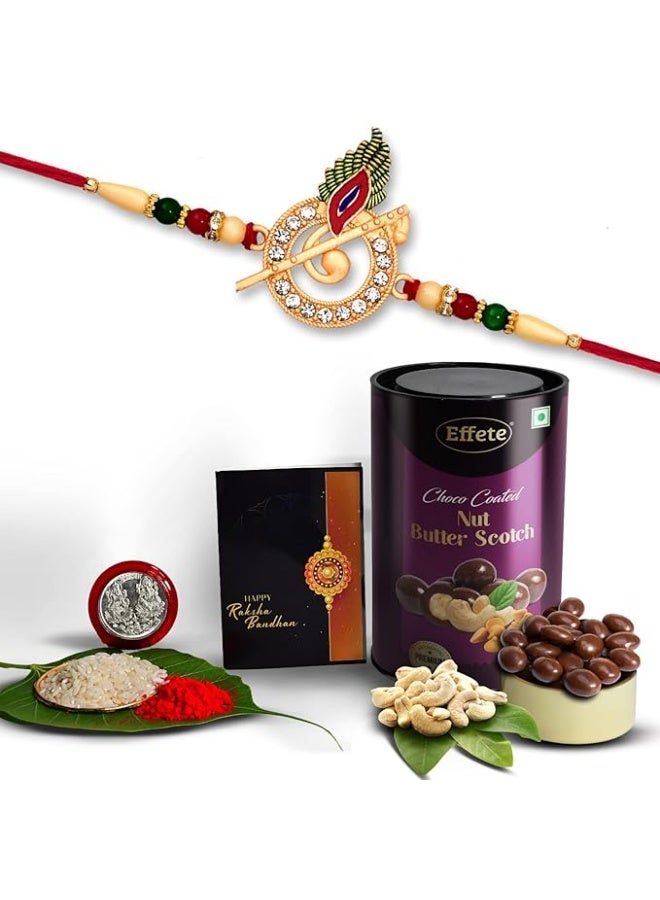 DeoDap Rakhi + Chocolates (K1_703_BS) | Raksha Bandhan Gift for Brother (96gm) | Sweets & Card - Image 4