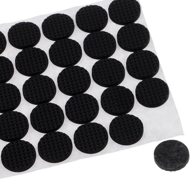 klarako 100 Pieces Multifunction Black Self Adhesive Furniture Leg Table Chair Sofa Feet Floor Non Slip Mat Rubber Floor Protector Pads Anti Skid Scratch - Image 3