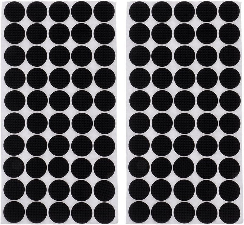 klarako 100 Pieces Multifunction Black Self Adhesive Furniture Leg Table Chair Sofa Feet Floor Non Slip Mat Rubber Floor Protector Pads Anti Skid Scratch - Image 1