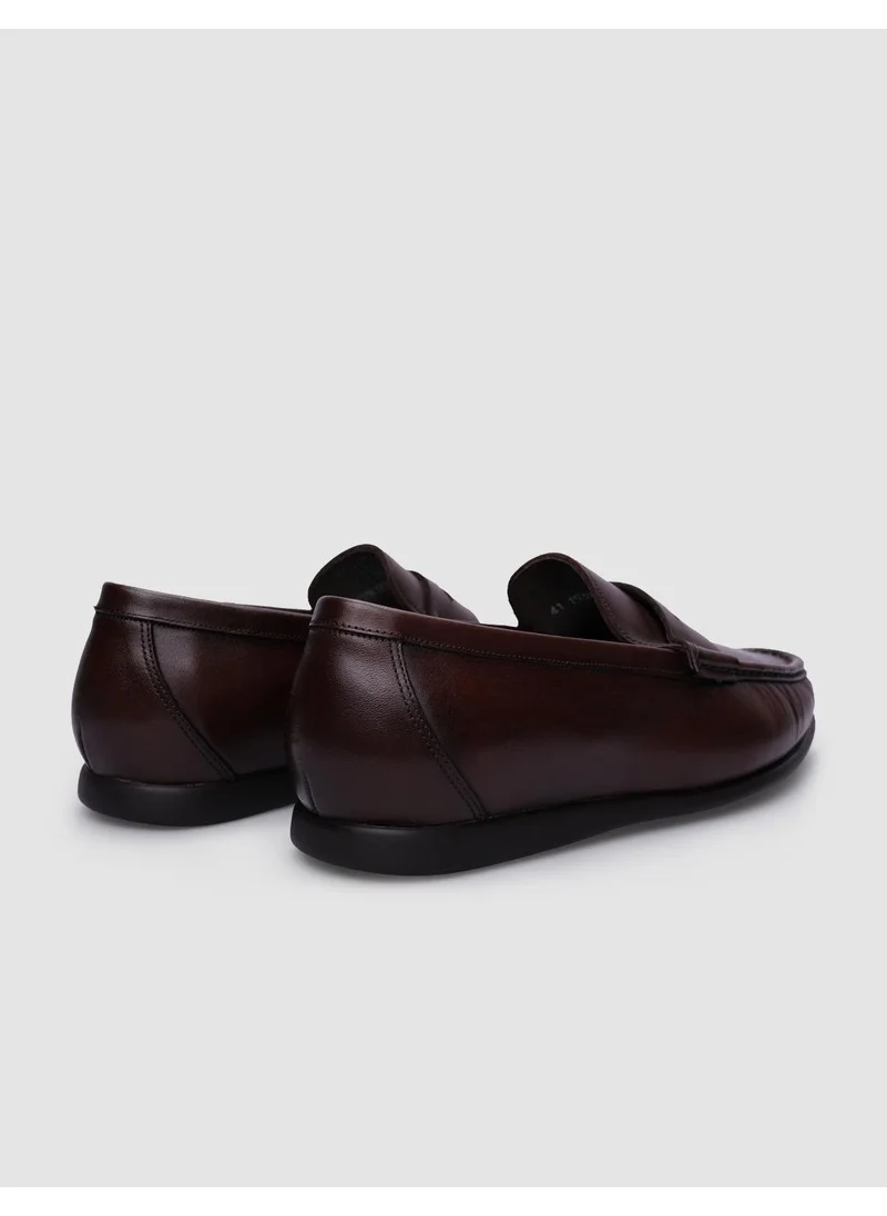 Cabani Leather Brown Men's Casual Shoes