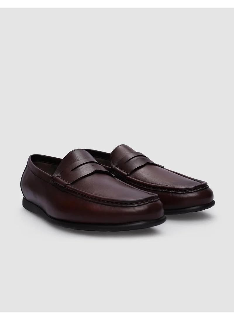 Cabani Leather Brown Men's Casual Shoes