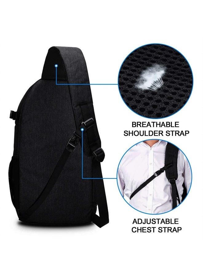 Caden Camera Bag Sling Backpack for DSLR/SLR Mirrorless Camera Waterproof, Camera Case Compatible for Sony Canon Nikon Camera and Lens Tripod Accessories Black - Image 3