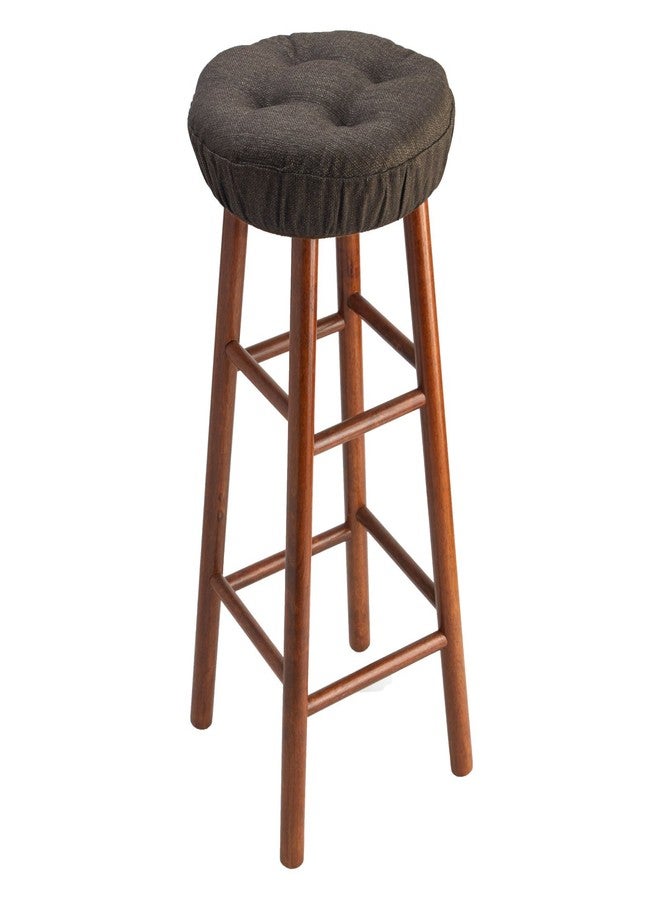 كلير فو وسادة كرسي بار دائرية مبطنة مانعة للانزلاق من Klear Vu Omega Gripper، مناسبة لغرف الطعام والمقاهي والحانات والمطاعم، مقاس 14 بوصة، لون أحمر ناري، عبوة من قطعتين - Image 5