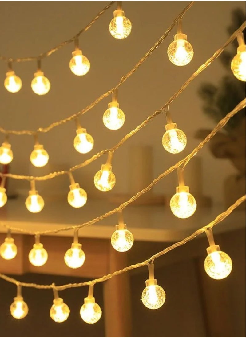 ZAFAA HOME - Warm White String Lights – 10m Length Holiday Lighting for Indoor and Outdoor Decor, Elegant LED Lights for Festive Ambiance - Image 1