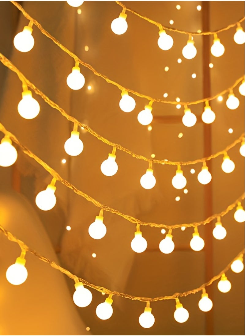 ZAFAA HOME - Warm White String Lights – 10m Length Holiday Lighting for Indoor and Outdoor Decor, Elegant LED Lights for Festive Ambiance - Image 1