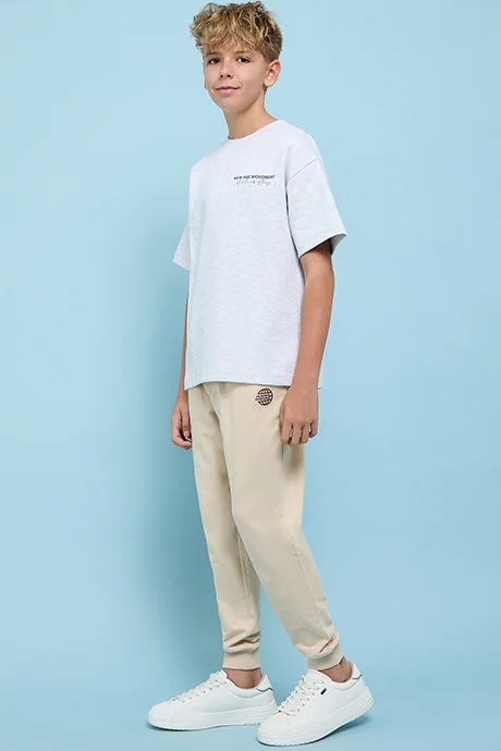 أر أند بي Print Detail Joggers with Drawstring Waist
