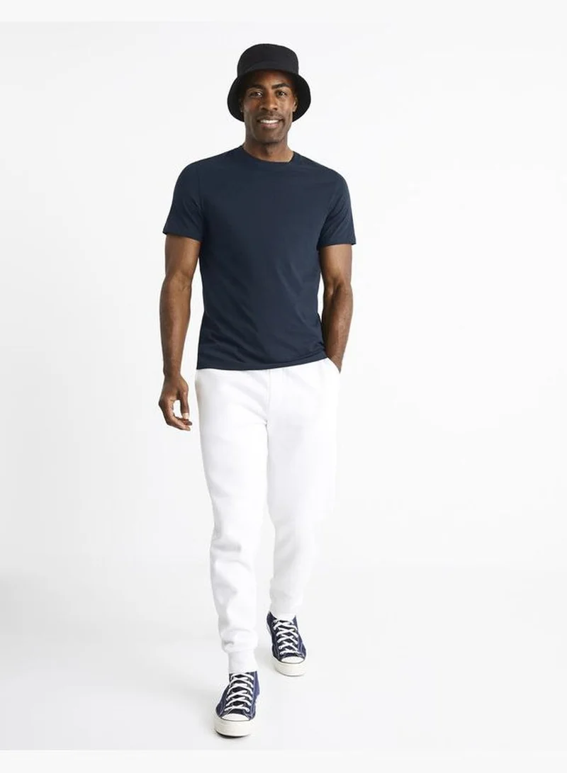 سيليو Celio Casual Crew Neck T-shirts & Vests - Blue