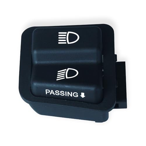 NIKAVI Modular 2 Way Switches Combo, Starter, Horn, Dim/Dip With Passing, Indicator With Parking (MS6, MS7, MS28, MS29), Black - Image 5