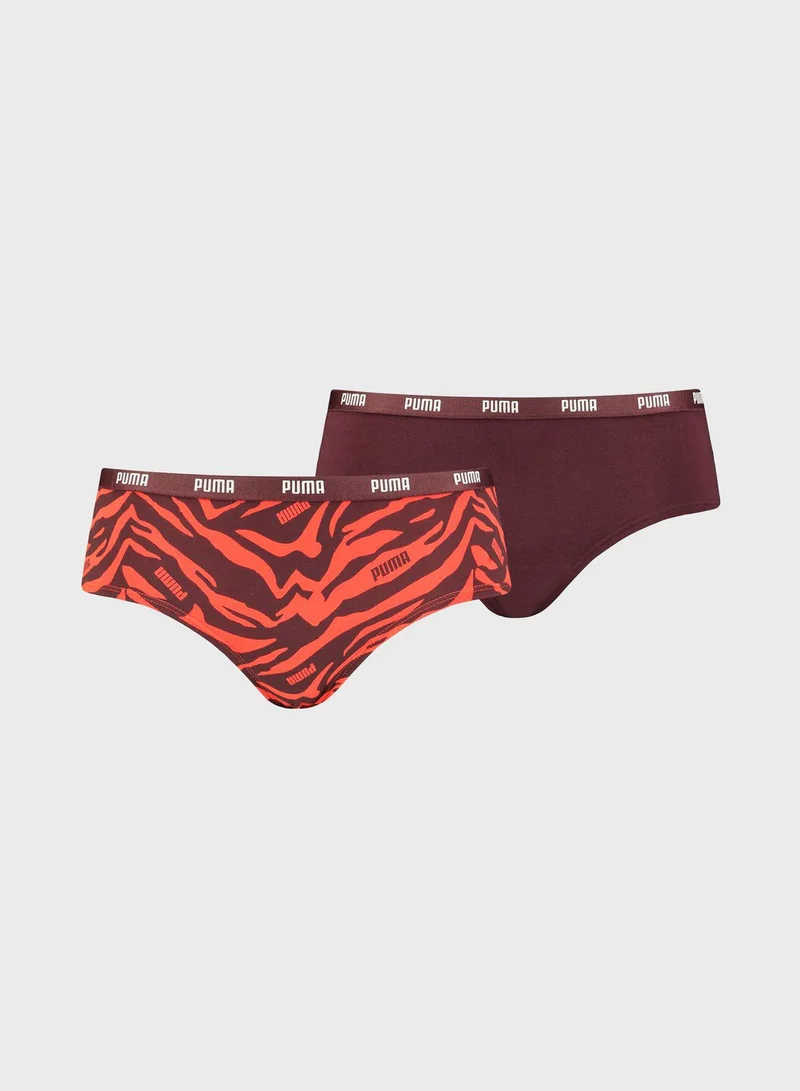 PUMA 2 Pack Printed Hipster