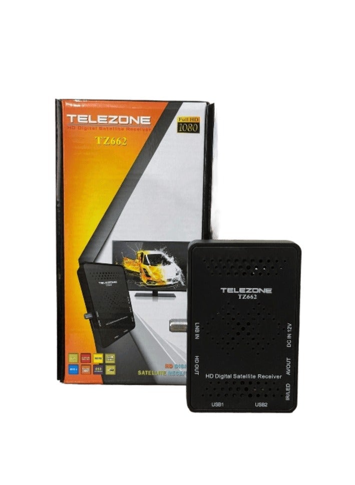 Telezone Telezone TZ662 HD Digital Satellite Receiver – Full HD 1080P ...