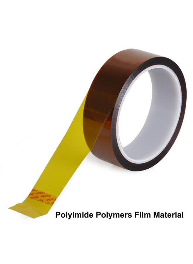 جيه زد اس شريط JZS عالي الحرارة، شريط حراري، شريط نقل لاصق مقاوم للحرارة، شريط ضغط حراري من الفينيل الحراري، بدون بقايا، إلكترونيات، لحام، لوحة دوائر كهربائية، 3 مم، 5 مم، 6 مم، 8 مم، 10 مم، 12 مم، 6 لفات × 33 مترًا - Image 4