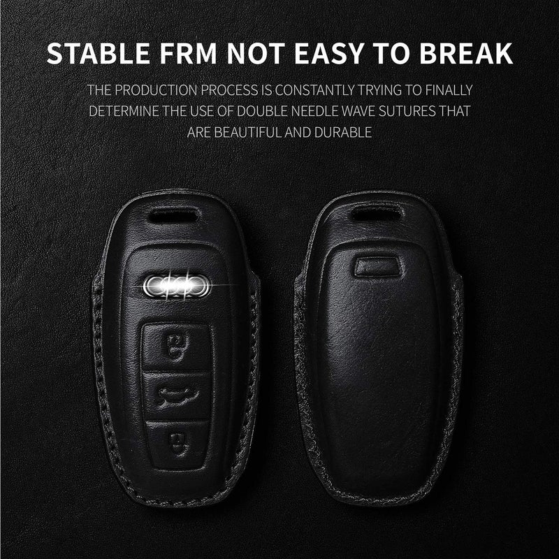 Tukellen Leather Key Fob Cover for Audi - Image 3