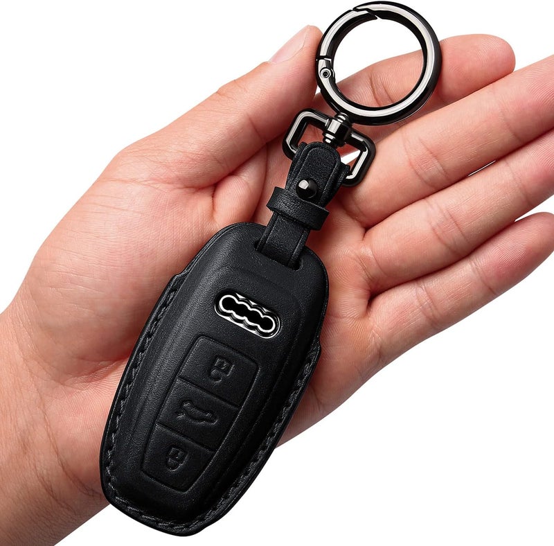 Tukellen Leather Key Fob Cover for Audi - Image 1