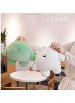 SYOSI Cute Dinosaur Plush Stuffed Animal Body Pillow Fat Cartoon Cylindrical Body Pillows for Kids, Super Soft Hugging Toy Gifts for Bedding, Kids Sleeping Nap Kawaii Pillow (9 inches)  - Image 4