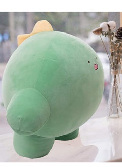 SYOSI Cute Dinosaur Plush Stuffed Animal Body Pillow Fat Cartoon Cylindrical Body Pillows for Kids, Super Soft Hugging Toy Gifts for Bedding, Kids Sleeping Nap Kawaii Pillow (9 inches)  - Image 3
