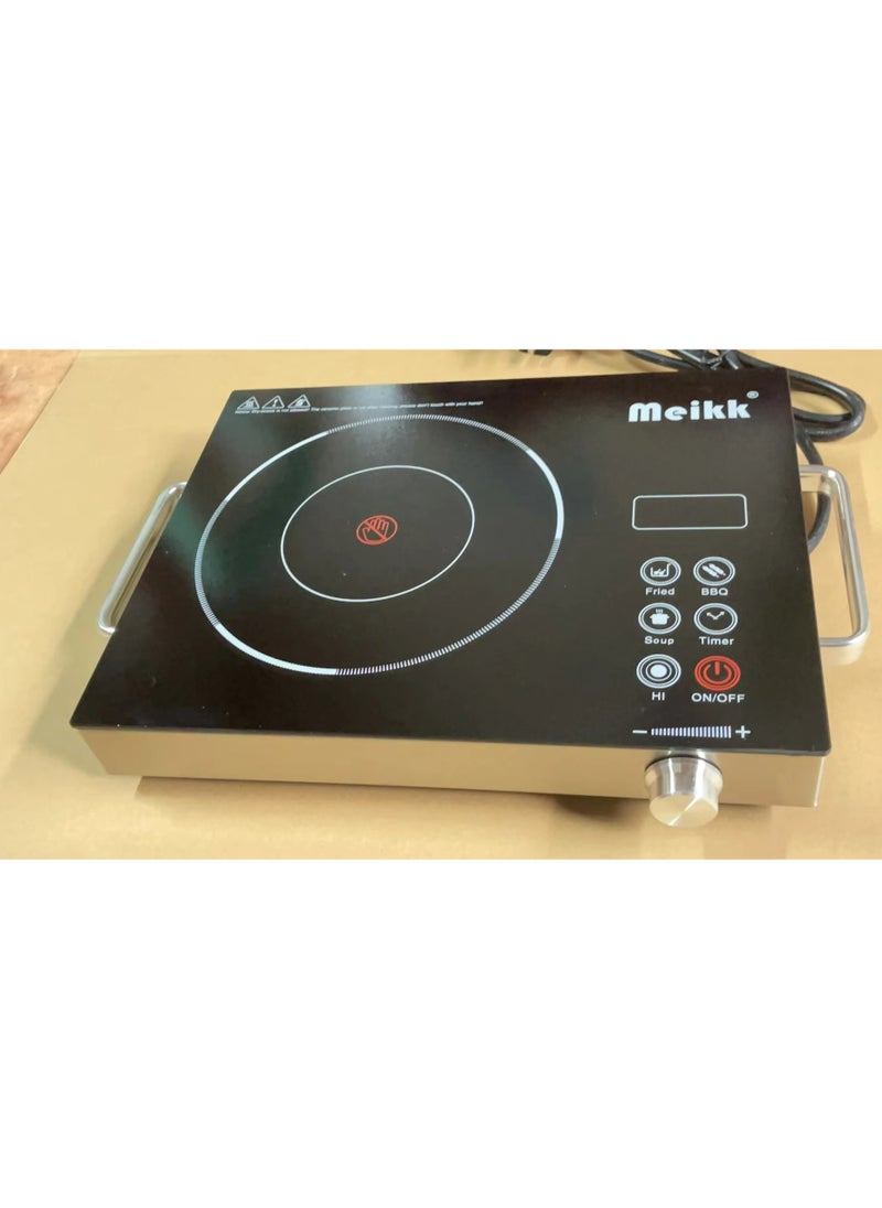 2200W Single Infrared Cooker Ceramic Hot Plate for Cooking, with Adjustable Temperature & Stay Cool Handles, Suitable for Office/Home/Camp Use, Compatible for All Cookwares - pzsku/Z9FD2B6194C4118183858Z/45/_/1738336874/a90f930c-547c-4299-98db-f046077b5214