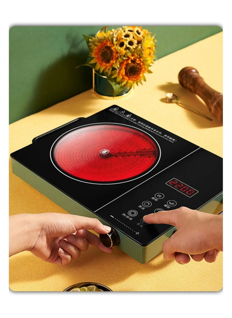 2200W Single Infrared Cooker Ceramic Hot Plate for Cooking, with Adjustable Temperature & Stay Cool Handles, Suitable for Office/Home/Camp Use, Compatible for All Cookwares - pzsku/Z9FD2B6194C4118183858Z/45/_/1738336875/37670138-90e0-4c44-b356-c99753cc5aa0