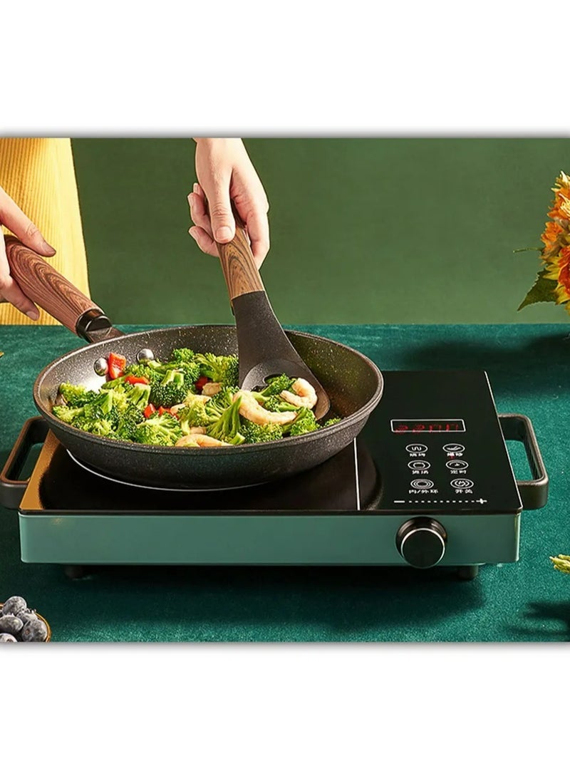 Meikk 2200W Single Infrared Cooker Ceramic Hot Plate for Cooking, with Adjustable Temperature & Stay Cool Handles, Suitable for Office/Home/Camp Use, Compatible for All Cookwares  - Image 4
