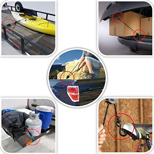 LE KAPMOZ Kayak tie Down Straps Bow and Stern tie Downs Loops Strap Ratchet Rope Canoe Pulley Hanger Anchor Point Tying Kits - Image 5