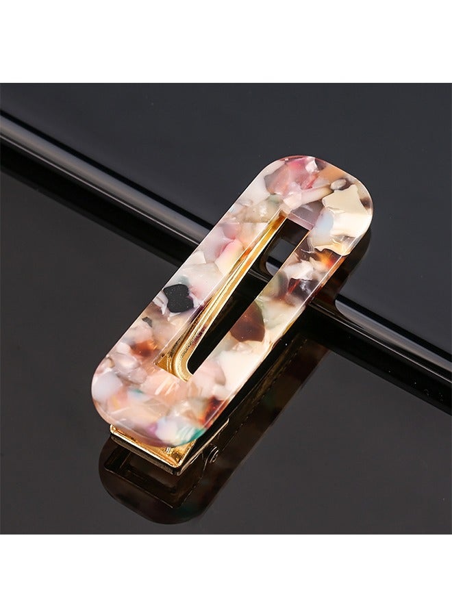 Beyond 4 Pcs Acrylic Resin Hair Clips, Geometric Alligator Hair Barrettes, Hair Accessories for Women Girls (Colorful) - Image 3