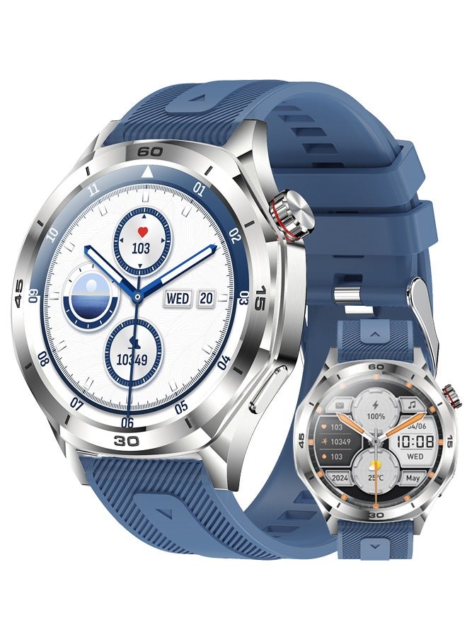 RollsTimi Smart Watch for Men Compatible with IOS Android 1.52 inch Full Touch Screen IP67 Waterproof Bluetooth Fitness Tracker Heart Rate/Sleep Monitor