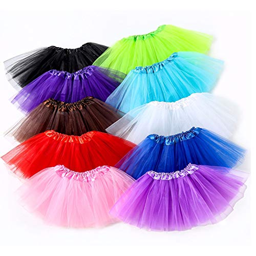 ASAHEL Tutus for Girls Women 5 Layered Tutu Skirt Halloween Costumes Classic Elastic (Orange, Size) - Image 5