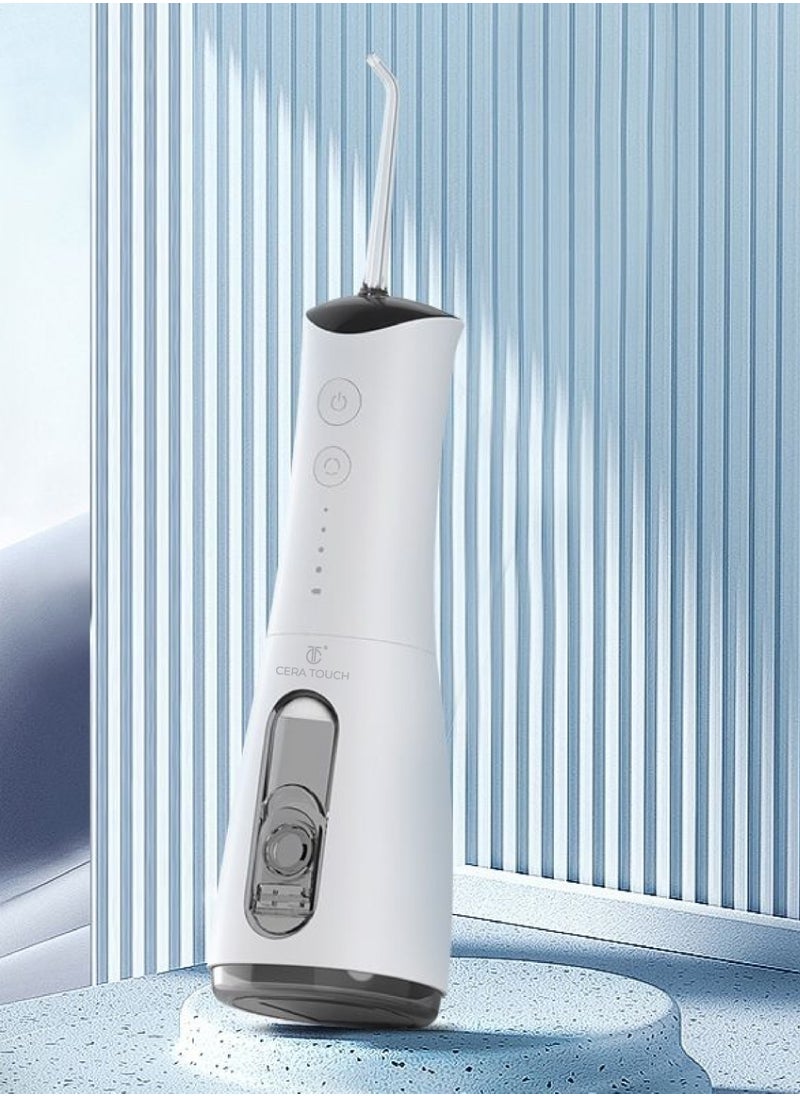 Water Flosser, Portable Rechargeable Water Flosser for Teeth, Ultrasonic Microbubble Cordless Oral Irrigator, IPX 7 Waterpfoof, 5 Nozzle Tips With 4 Different Water Modes, 300ML Water Flosser.