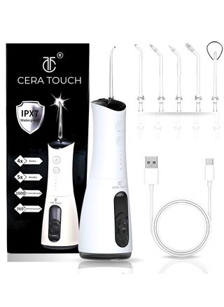 Water Flosser, Portable Rechargeable Water Flosser for Teeth, Ultrasonic Microbubble Cordless Oral Irrigator, IPX 7 Waterpfoof, 5 Nozzle Tips With 4 Different Water Modes, 300ML Water Flosser. - pzsku/Z9FD2D0A5742A76081013Z/45/1747054266/d3759543-a9e4-4c30-9a61-bb5ee80ca3b3