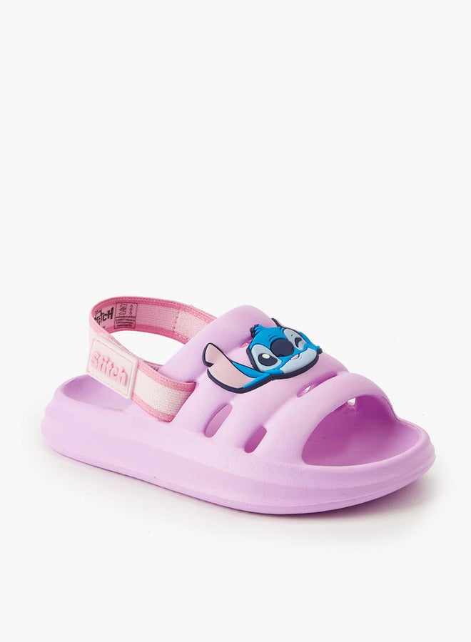 Disney Girls Stitch Detail Sandals - Image 1