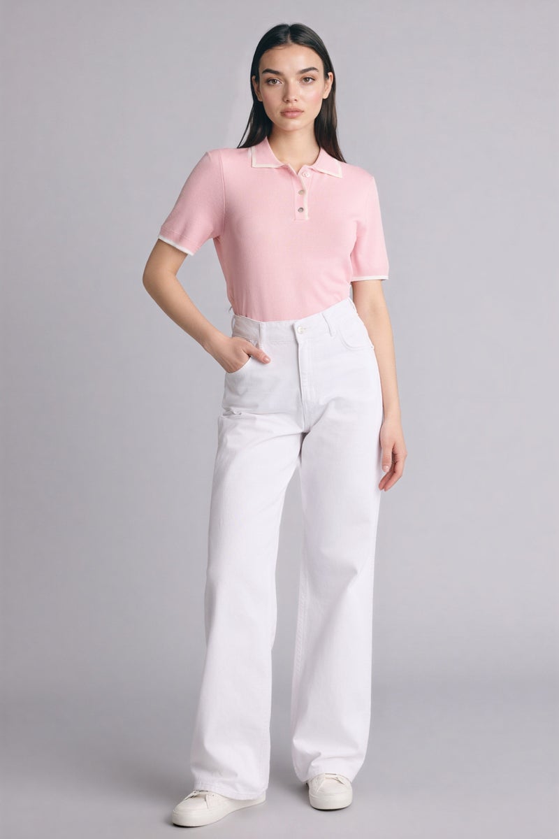 ديفاكتو بلوفر سليم فيت مخصر بياقة بولو - Image 2