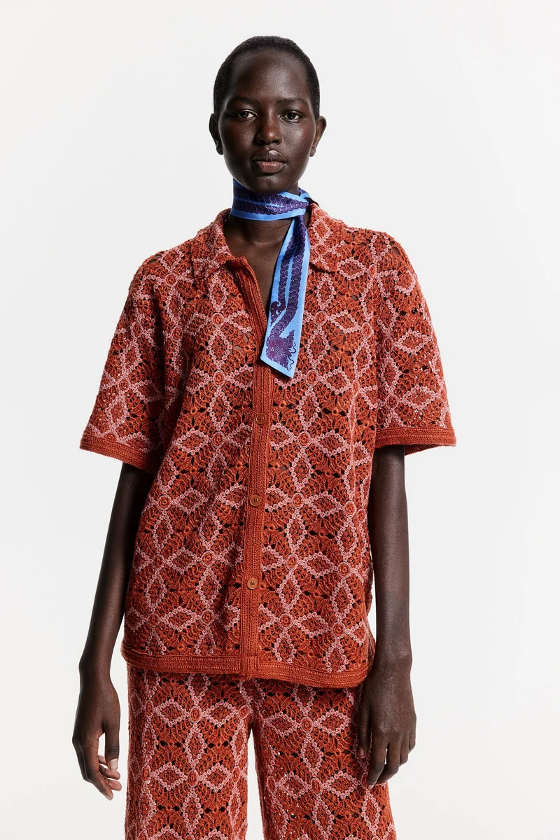 H&M Crocheted shirt