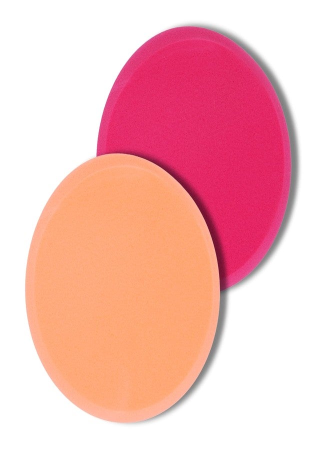 Out Of Box Pack of 2 Premium Big Size Makeup Cosmetic Puff Sponges for Foundation, Powder, and Concealer Application - Image 1