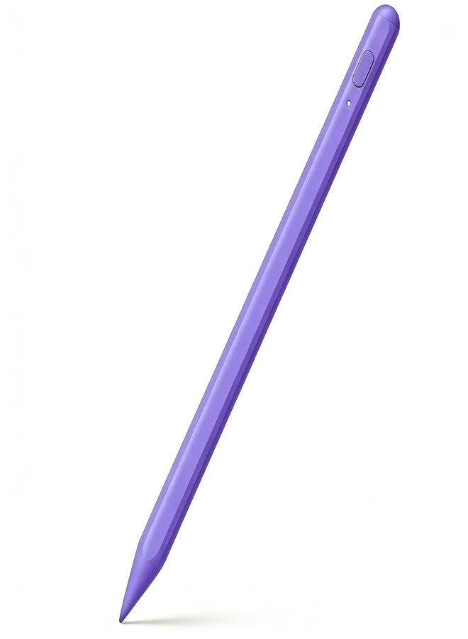 SuitMeeUp Pencil for iPad 11th/10th,2018-2025 Fast Charge Stylus Pen Palm Rejection Tilt Sensitivity Apple Pencil for iPad A16/11/10/9/8/7/6th,Pro 12.9"/11"/13" M5/M4,Air M3/M2/5/4,Mini A17/6th/5th-Purple - Image 1