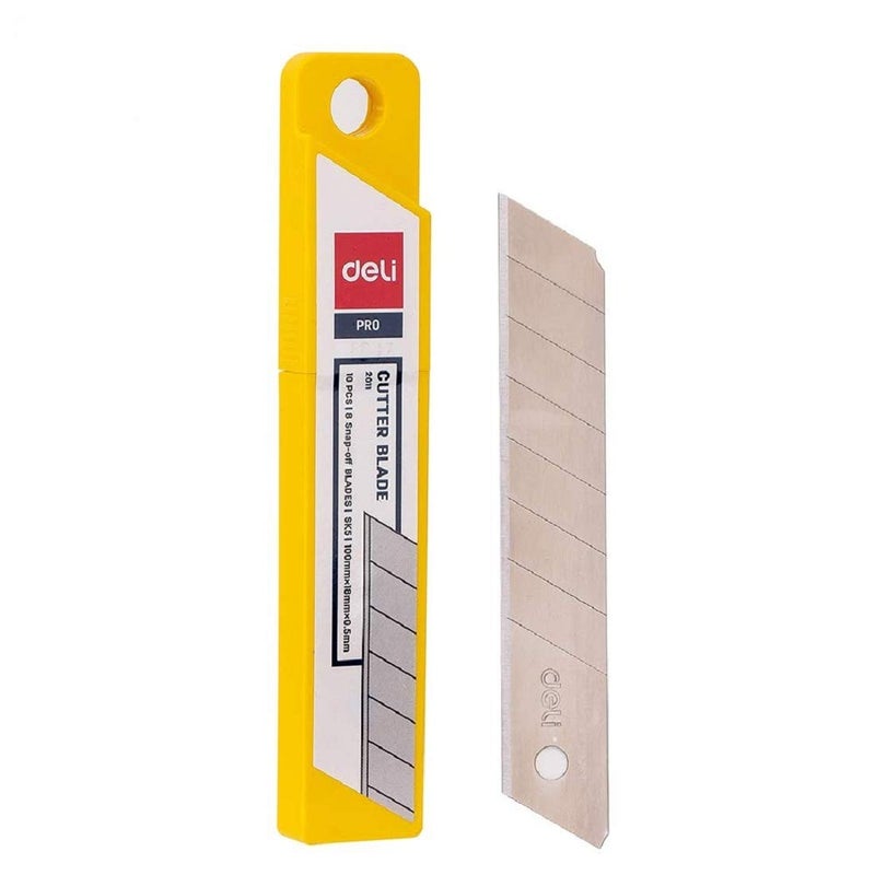 Deli E2011 Cutter Blades | 100mm X 18mm Stainless Steel Blades (Pack of 3) - Image 2