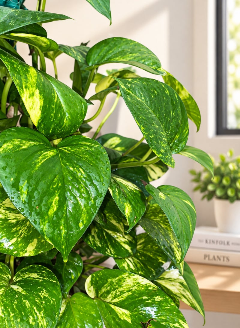 PLANT Money Plant Green with Hanging Pot | Golden Pothos (Epipremnum aureum) Live Indoor Plant | Trailing Decorative Hanging Houseplant for Home, Office & Balcony Décor - Image 5