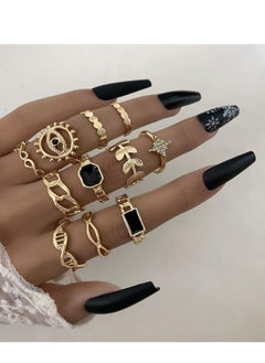 SYNSYB Stackable Rings Set for Women, Open Stacking Knuckle Ring, Adjustable Chunky Signet Rings for Gift with Luxury gift package  - Image 1