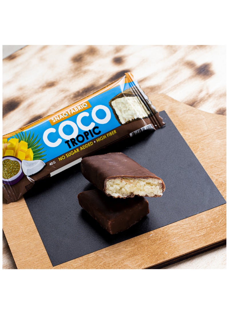 Snaq Fabriq - COCO Tropic Bar with Mango & Passion Fruit 40g - Image 1